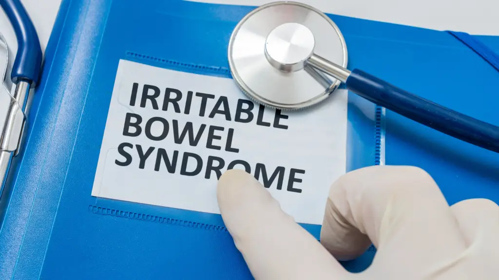 A medical manual explaining irritable bowel syndrome (IBS)